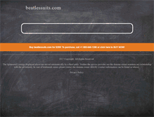 Tablet Screenshot of beatlessuits.com